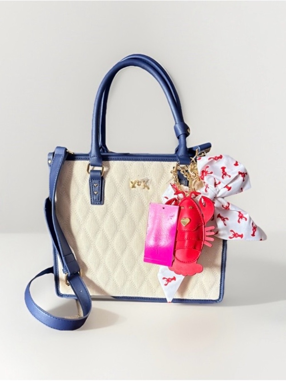 NWT Betsey Johnson XOLALA Lobster Tote Crossbody Bag